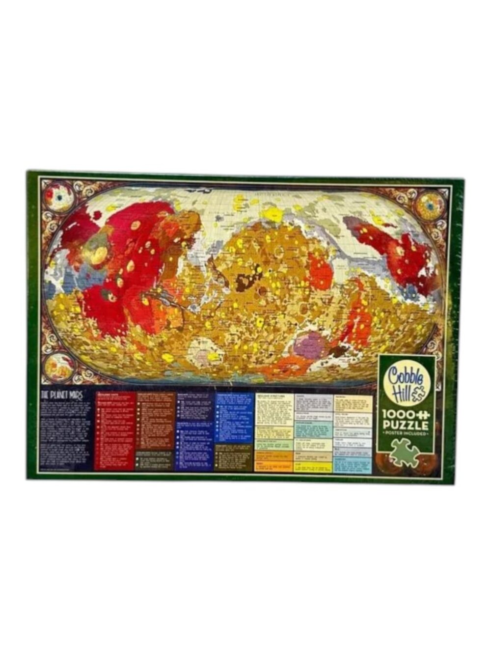 Cobble Hill Jigsaw Puzzle Planet Mars 1000 Pieces Detailed Poster‎ Included New